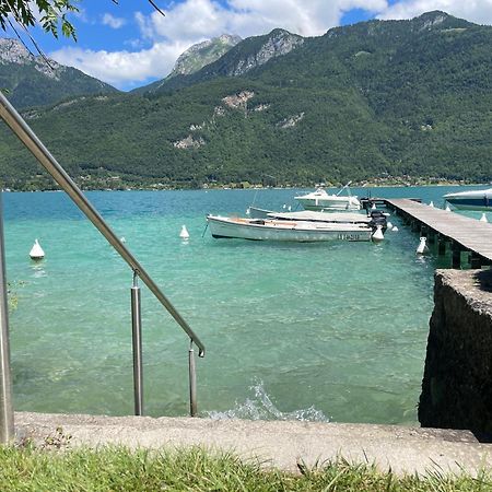 Rare 2 Bedroom With Private Beach On Lake Annecy Doussard Luaran gambar