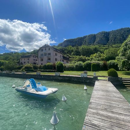 Rare 2 Bedroom With Private Beach On Lake Annecy Doussard Luaran gambar