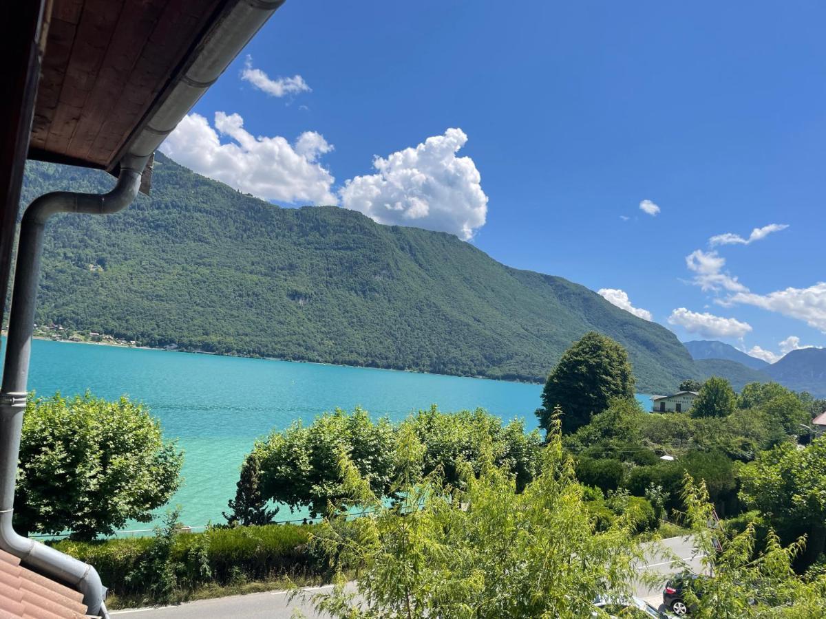 Rare 2 Bedroom With Private Beach On Lake Annecy Doussard Luaran gambar