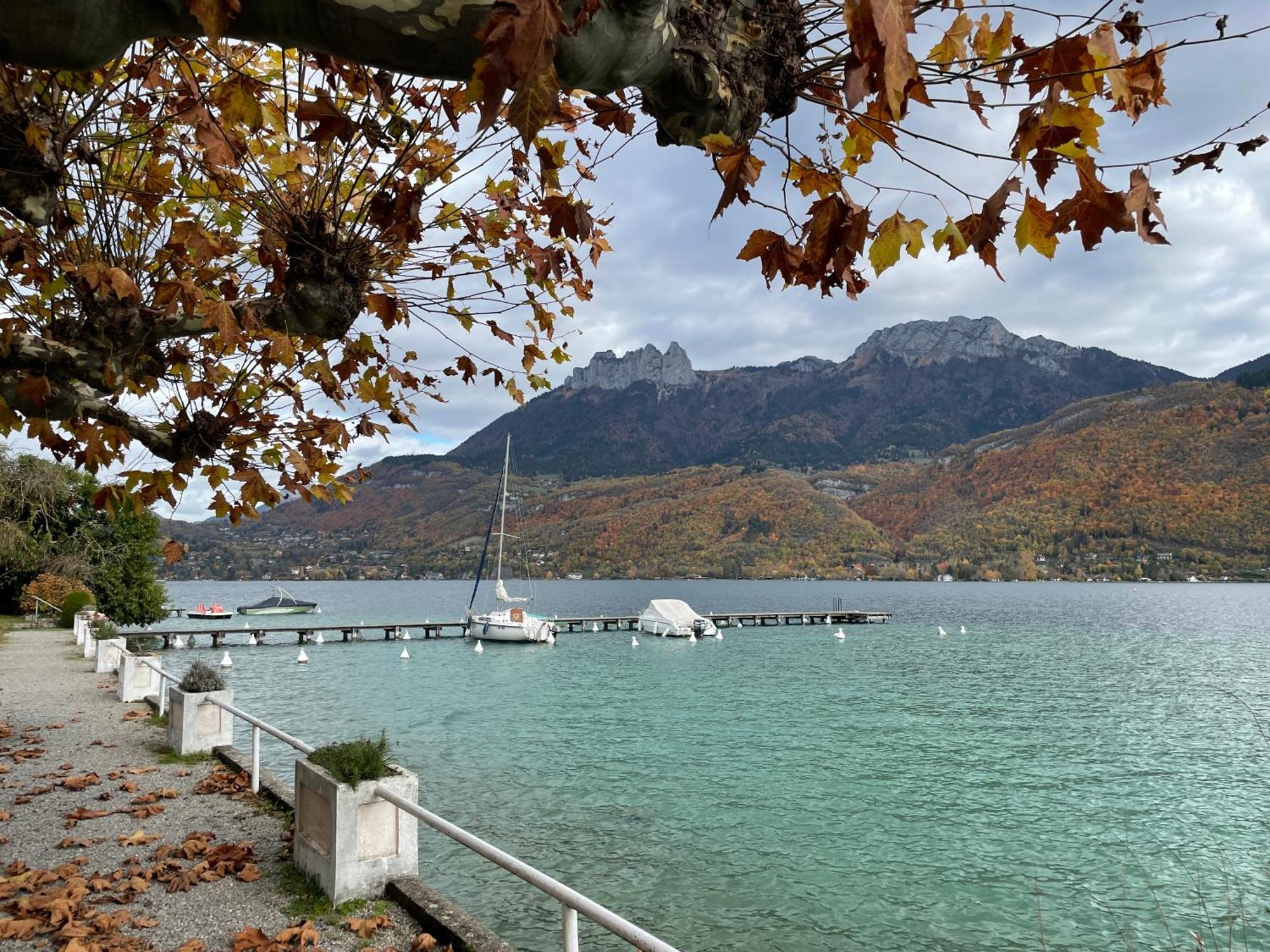 Rare 2 Bedroom With Private Beach On Lake Annecy Doussard Luaran gambar